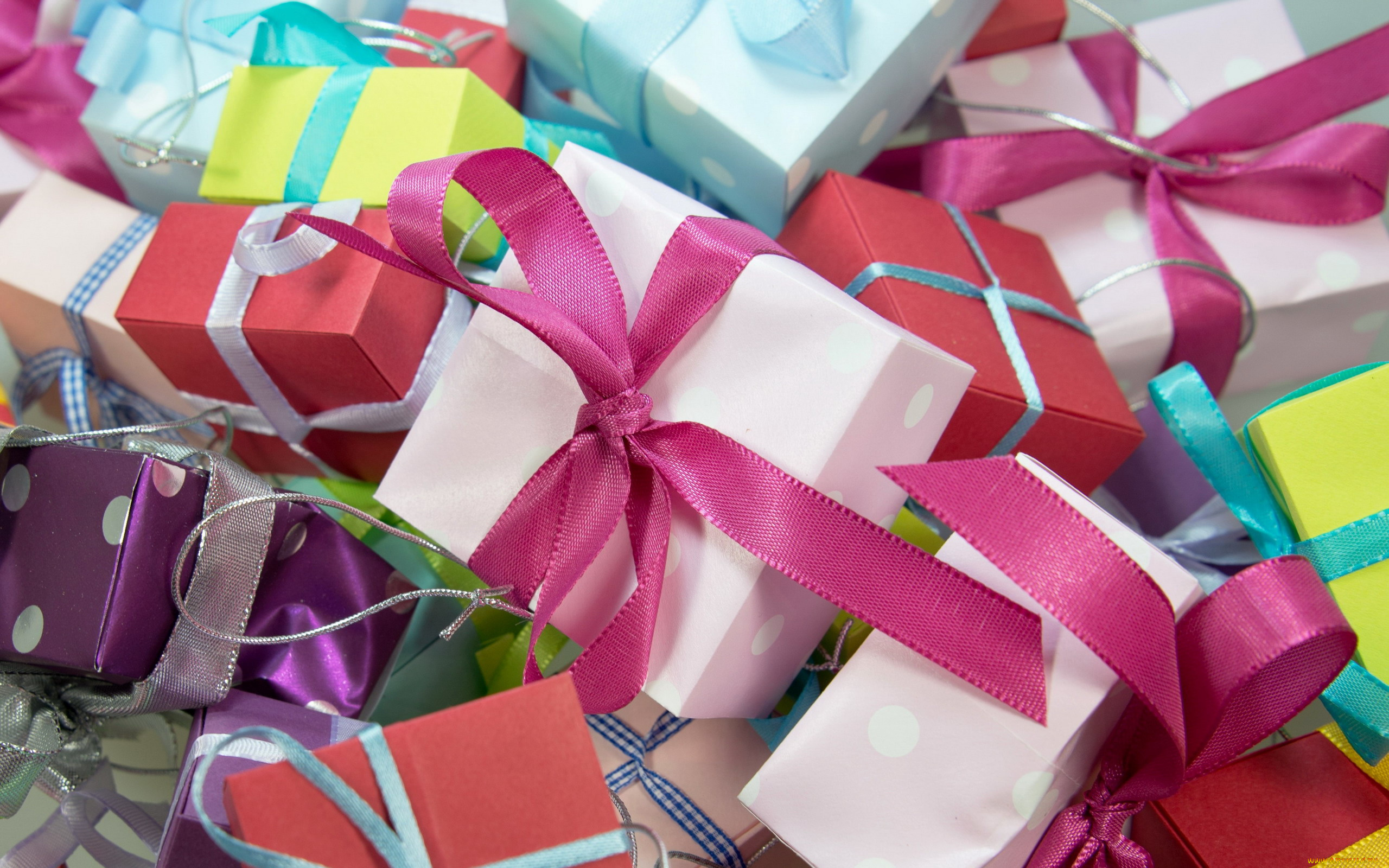 праздничные, подарки, и, коробочки, коробки, подарки, ленты, банты