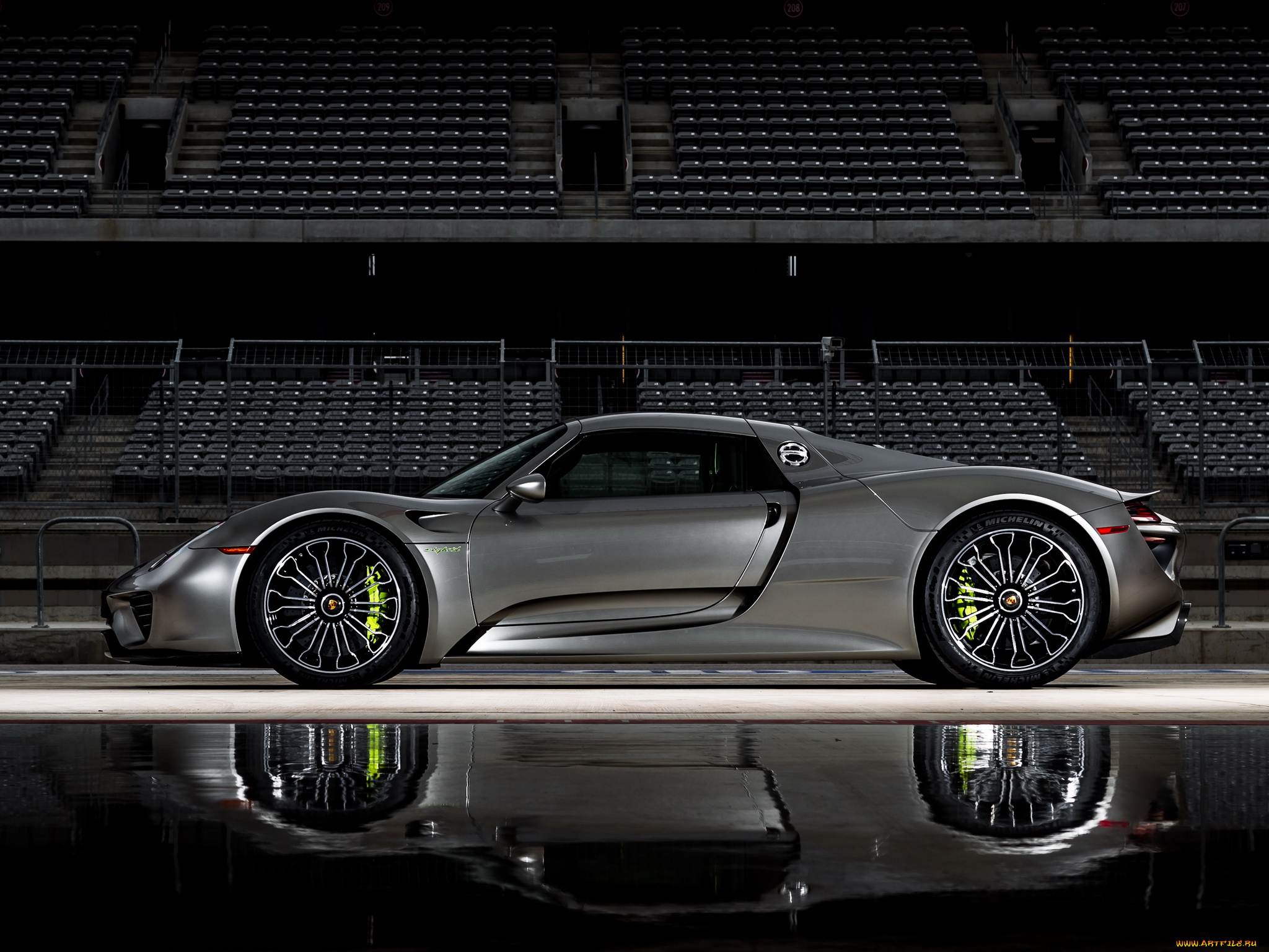 автомобили, porsche, us-spec, 918, spyder, темный, 2014