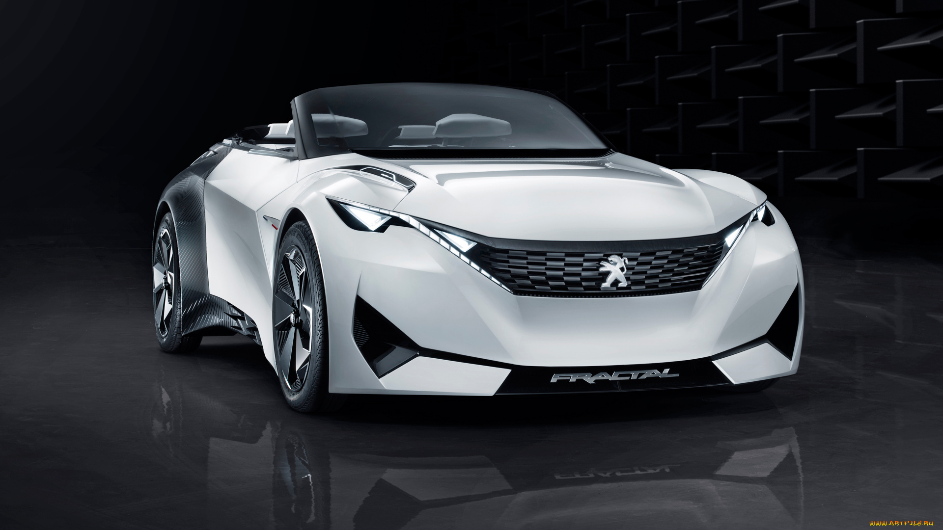 peugeot, fractal, concept, 2015, автомобили, peugeot, белый, 2015, concept, fractal