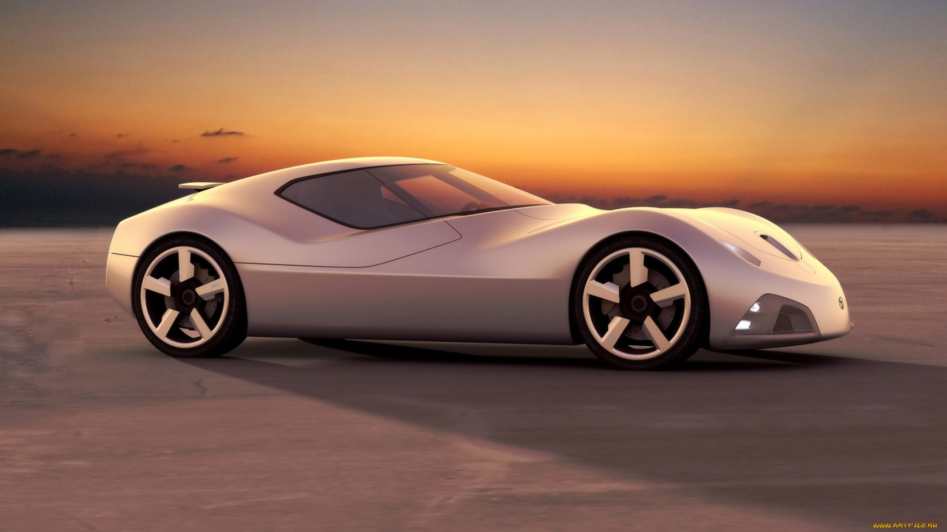 toyota, concept, автомобили, 3д, металлик, concept, toyota, car, закат