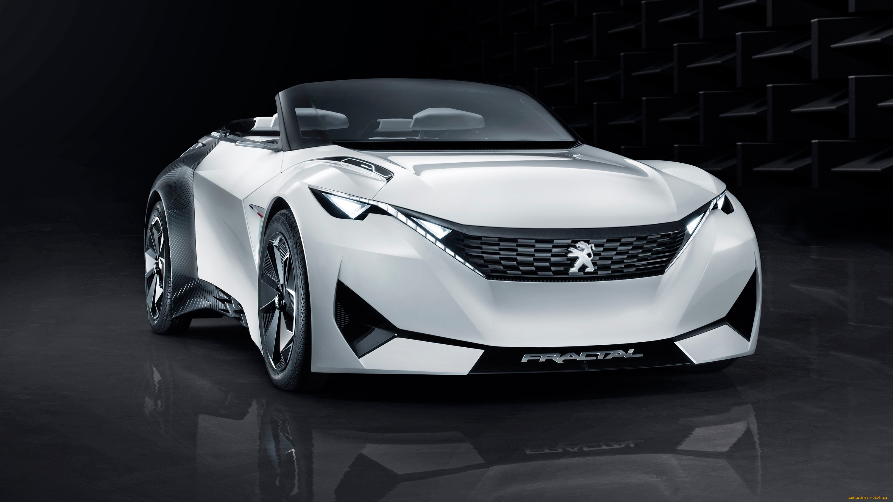 peugeot, fractal, concept, 2015, автомобили, peugeot, белый, 2015, concept, fractal