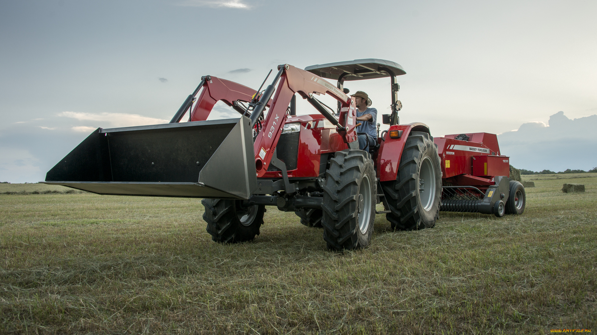 техника, фронтальные, погрузчики, massey, ferguson