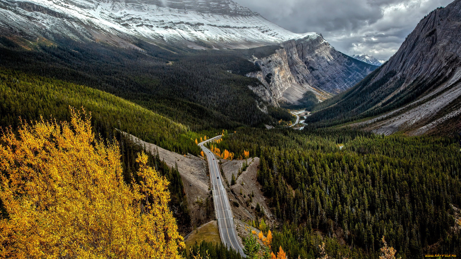 icefields, parkway, canada, природа, дороги, icefields, parkway