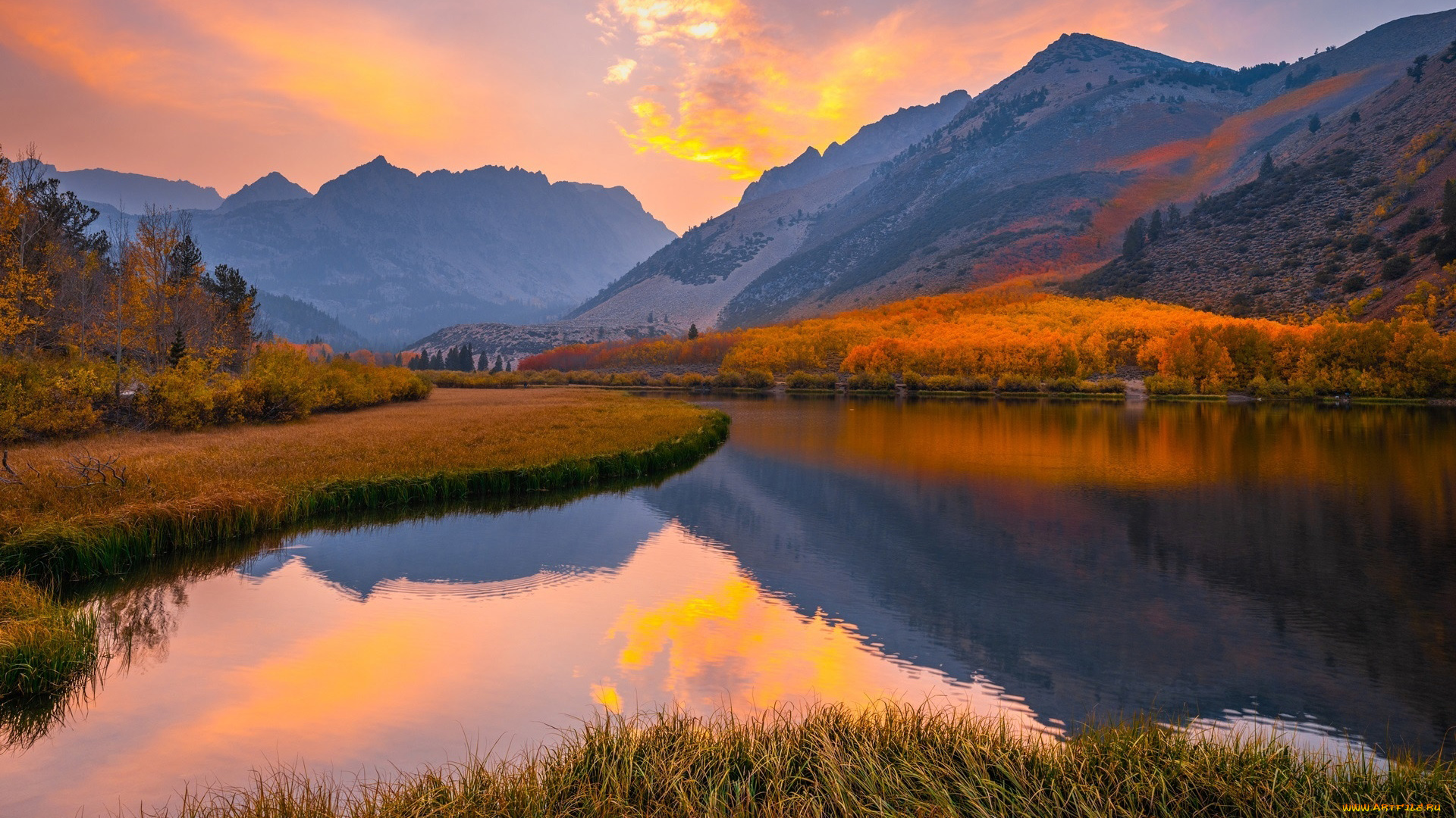 north, lake, eastern, sierra, california, природа, реки, озера, north, lake, eastern, sierra