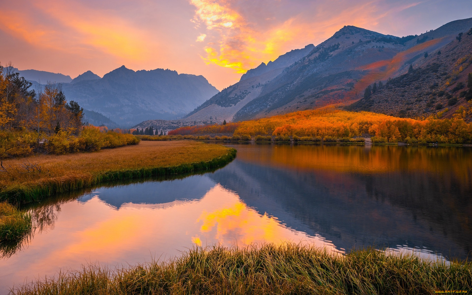 north, lake, eastern, sierra, california, природа, реки, озера, north, lake, eastern, sierra