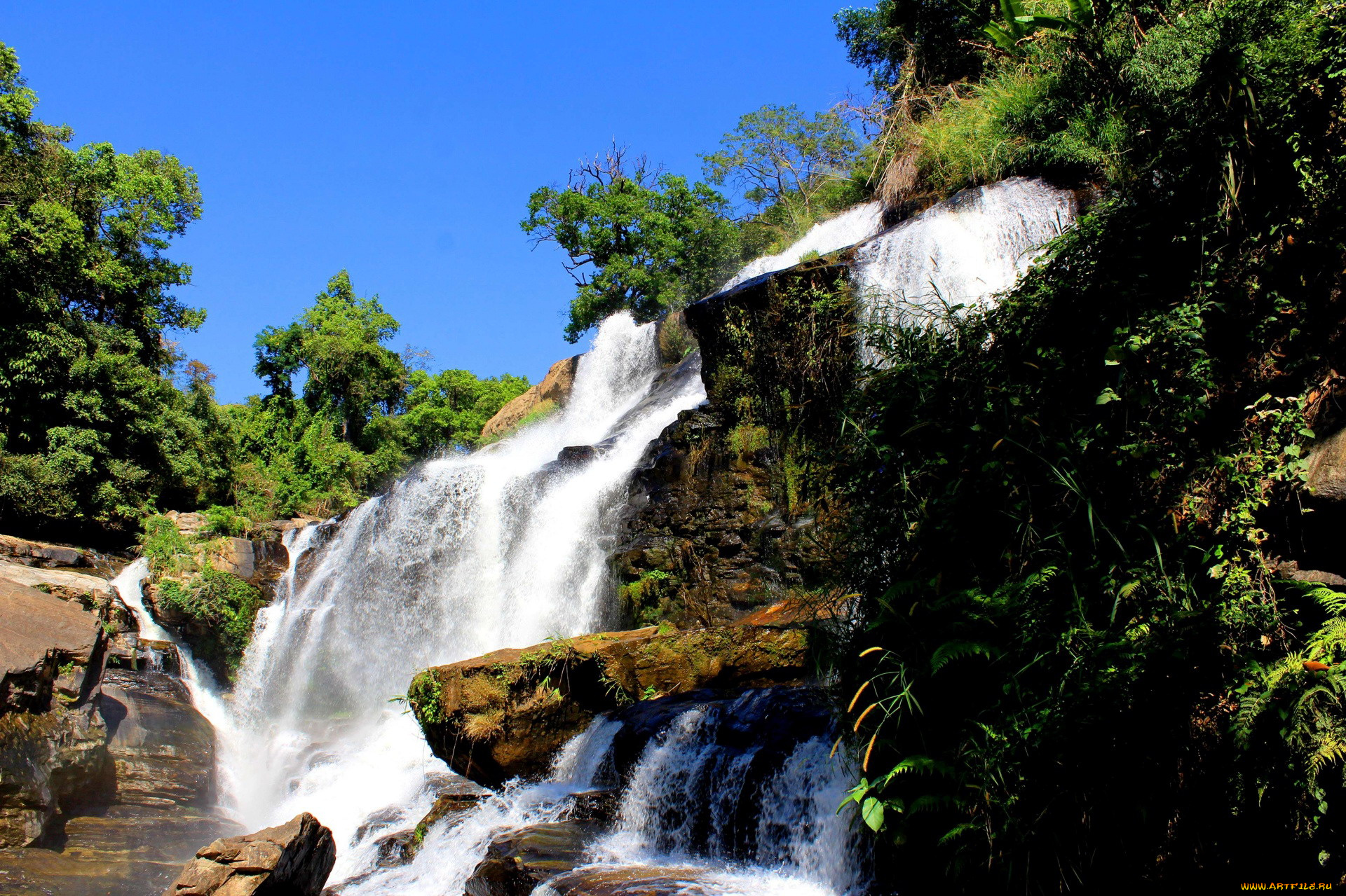 thailand, природа, водопады