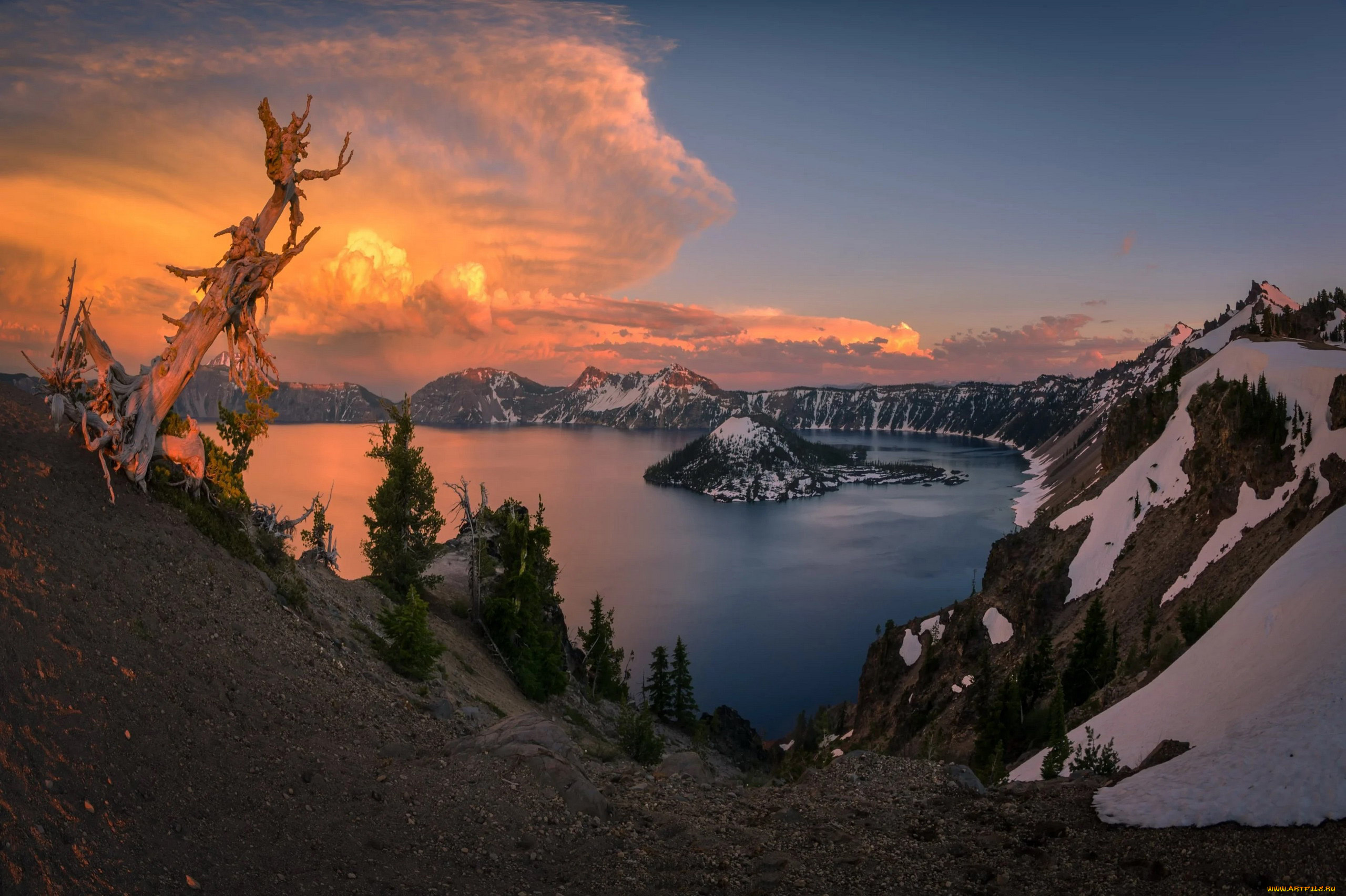 crater, lake, oregon, природа, реки, озера, crater, lake