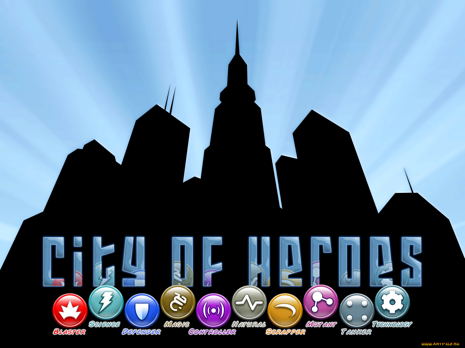 видео, игры, city, of, heroes