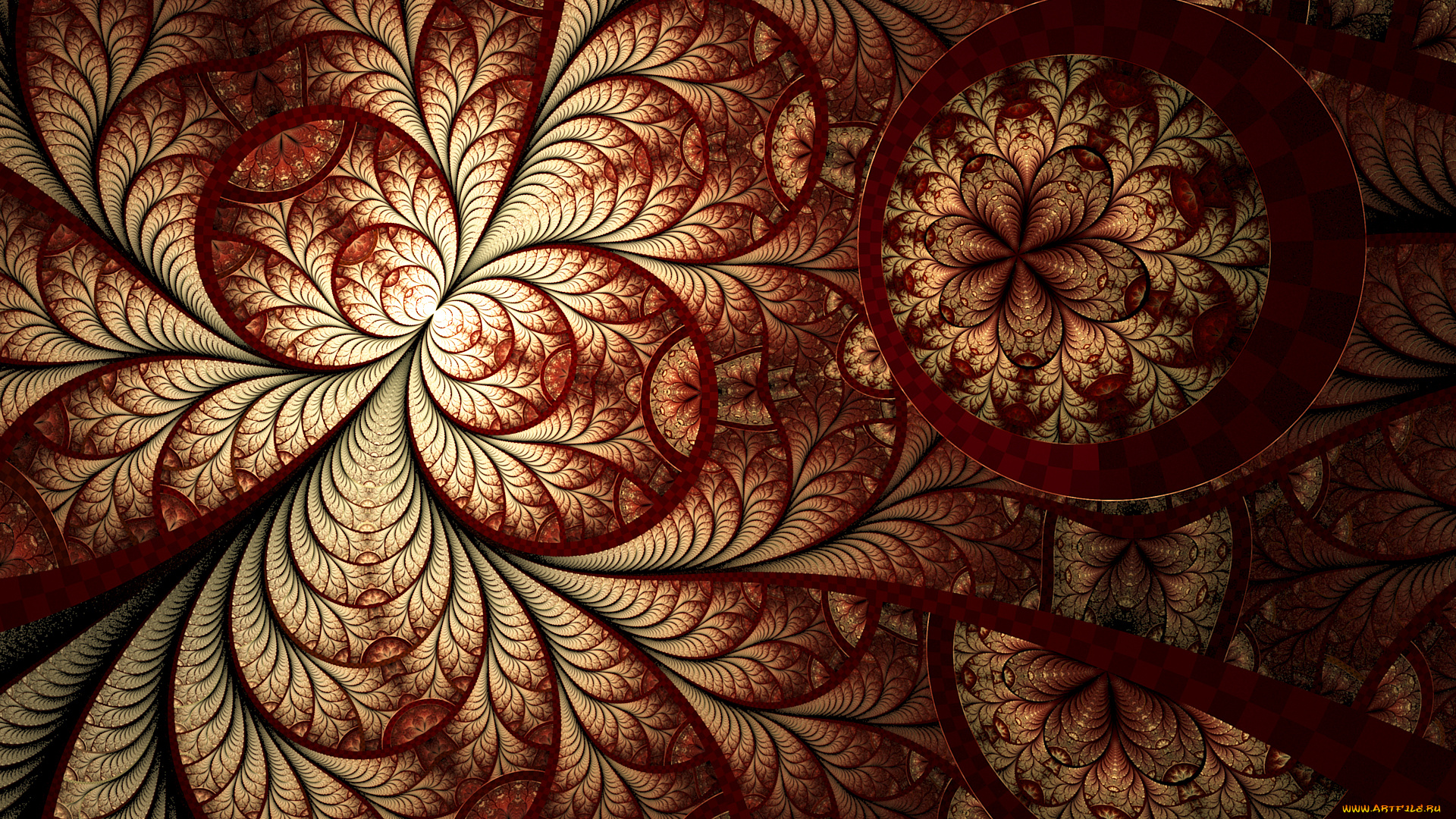 3д, графика, fractal, , фракталы, фон, цвета, узор