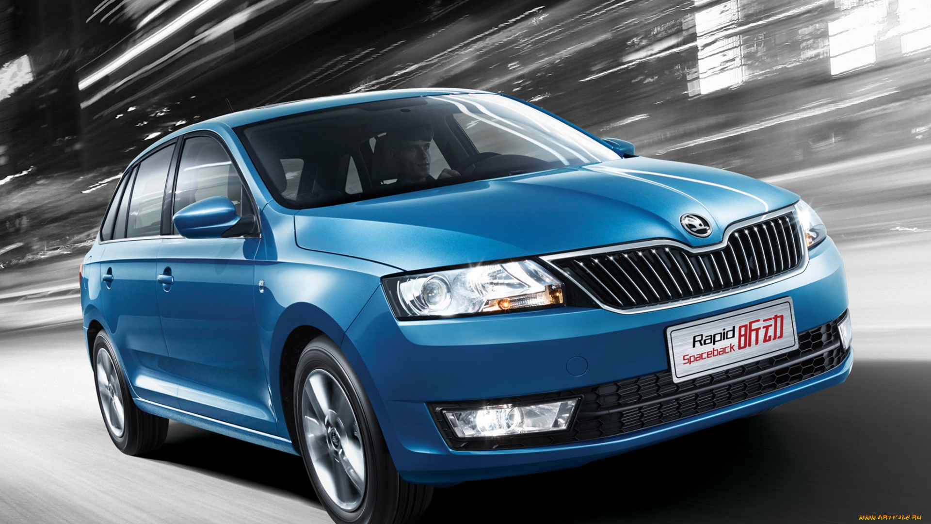 автомобили, skoda, rapid, spaceback, cn-spec, 2014, синий