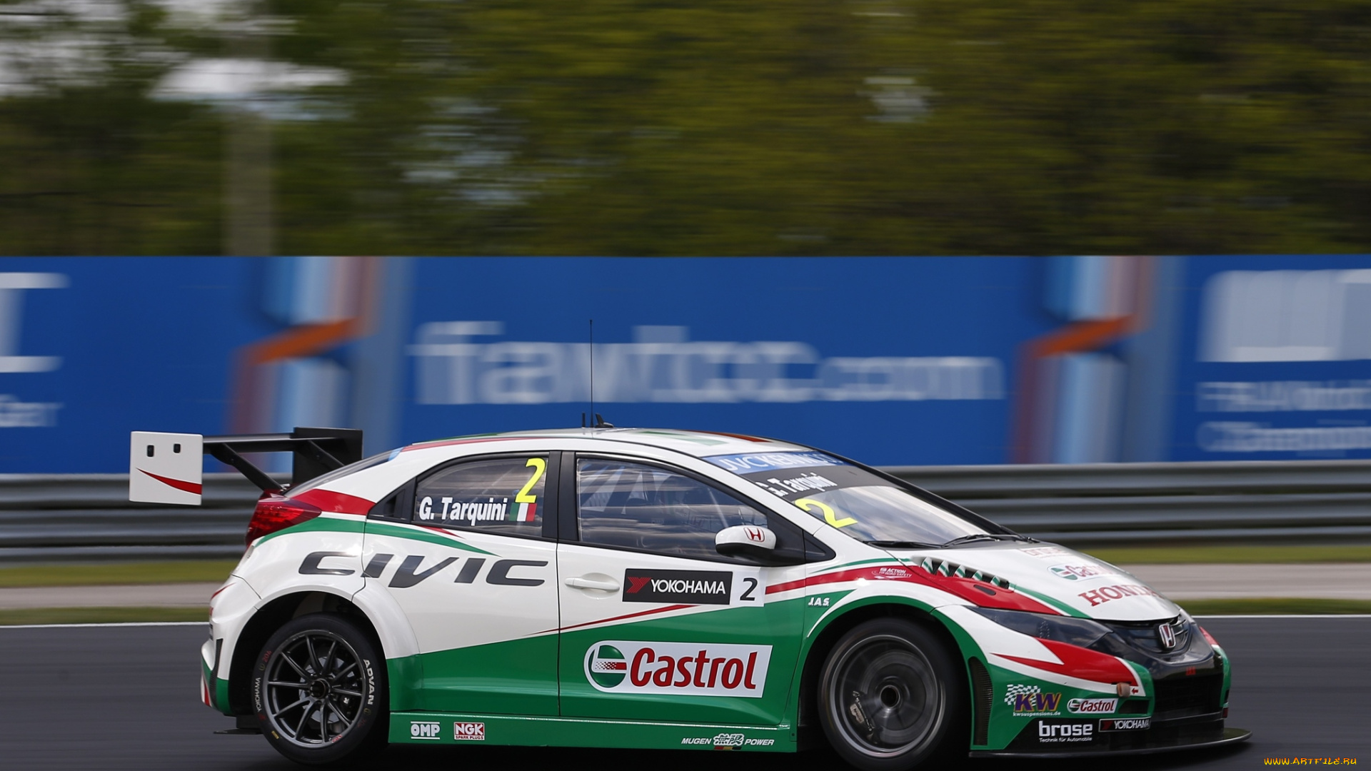 спорт, автоспорт, civic, гонка, скорость, 2014г, wtcc, honda