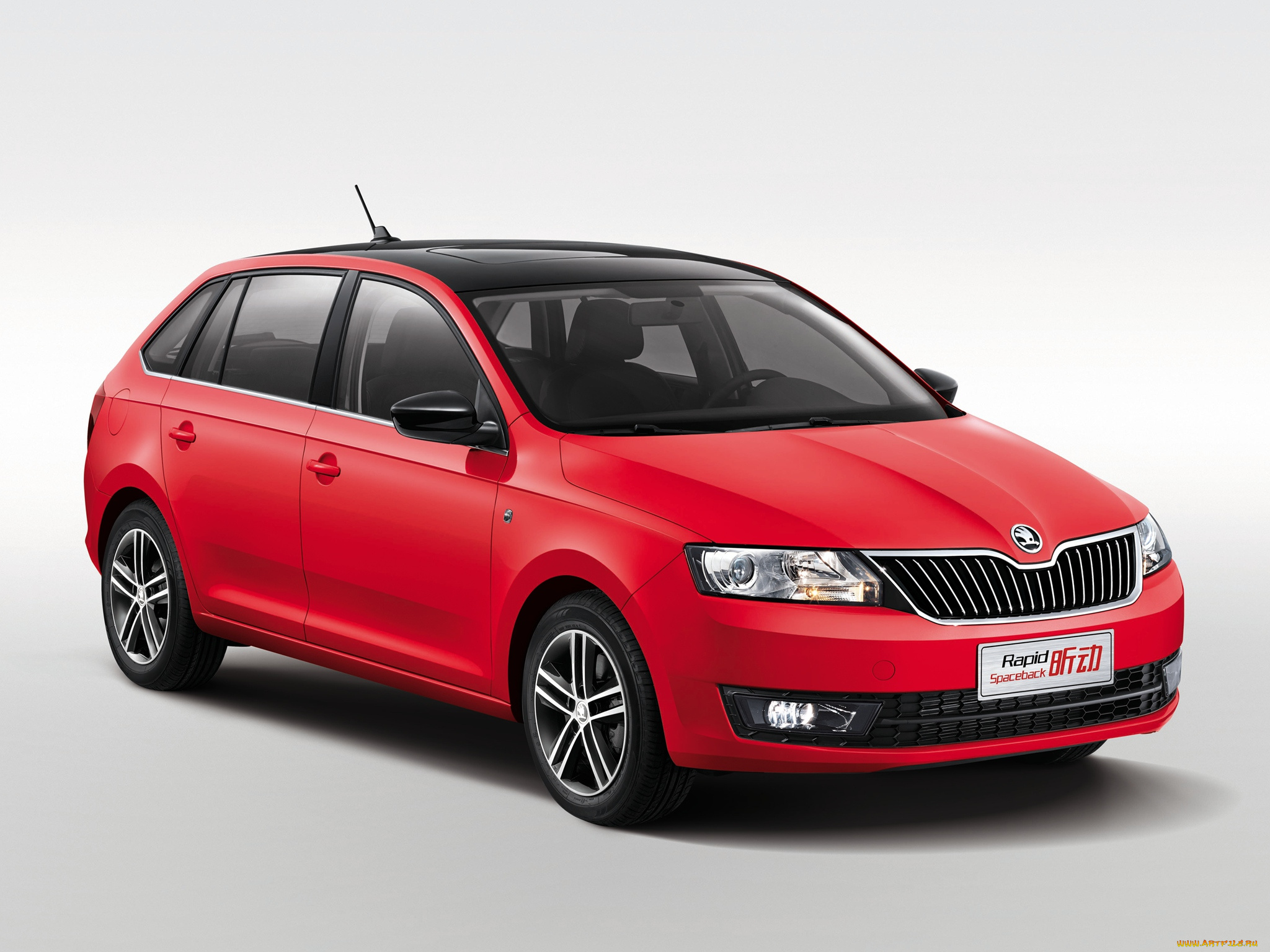 автомобили, skoda, 2014, rapid, красный, spaceback, cn-spec