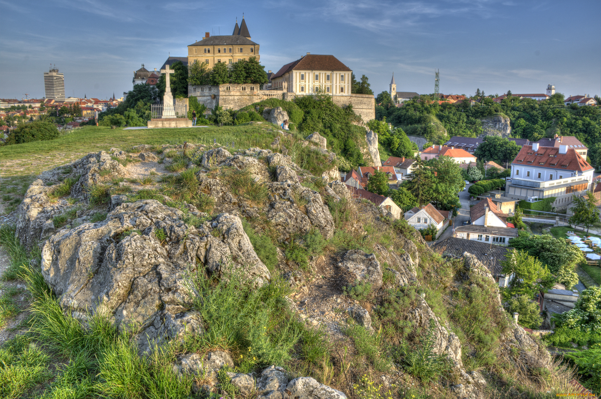 castle, at, veszprem, города, -, дворцы, , замки, , крепости, простор