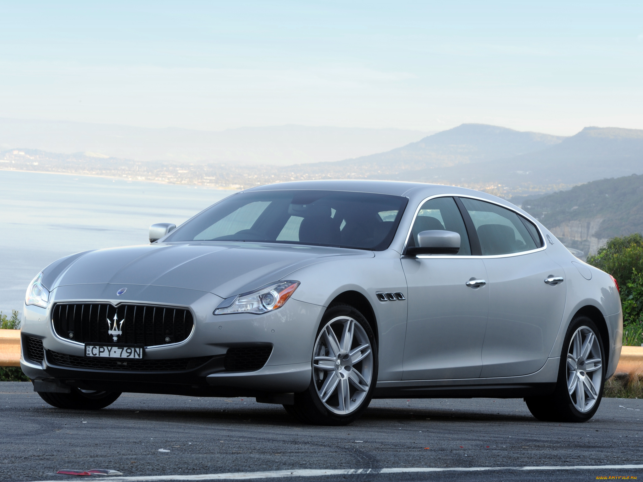 автомобили, maserati, 2014г, quattroporte, au-spec, серый