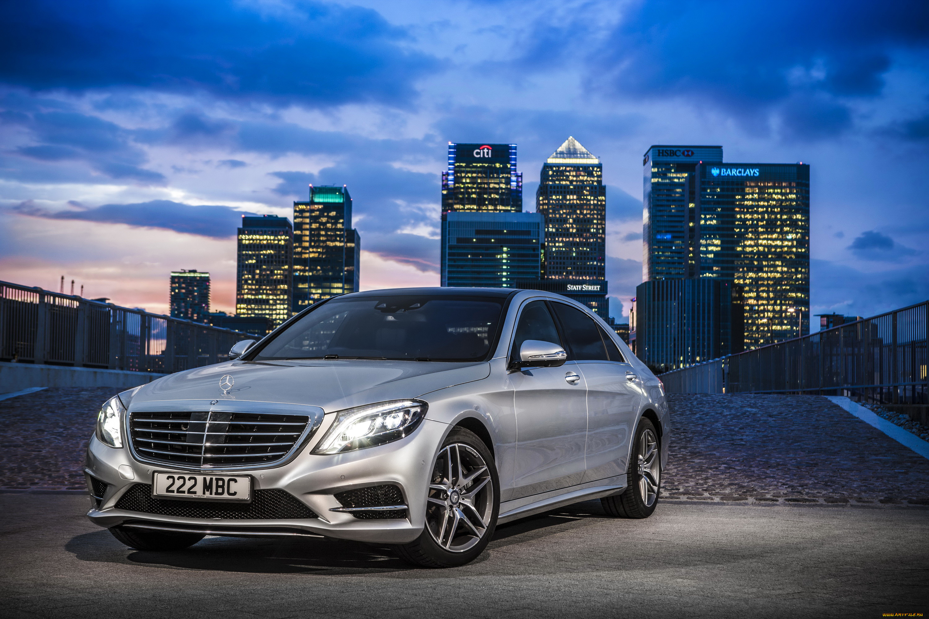 2014, mercedes-benz, s300, w222, bluetec, hybrid, автомобили, mercedes-benz, серый, город, ночь, тюнинг