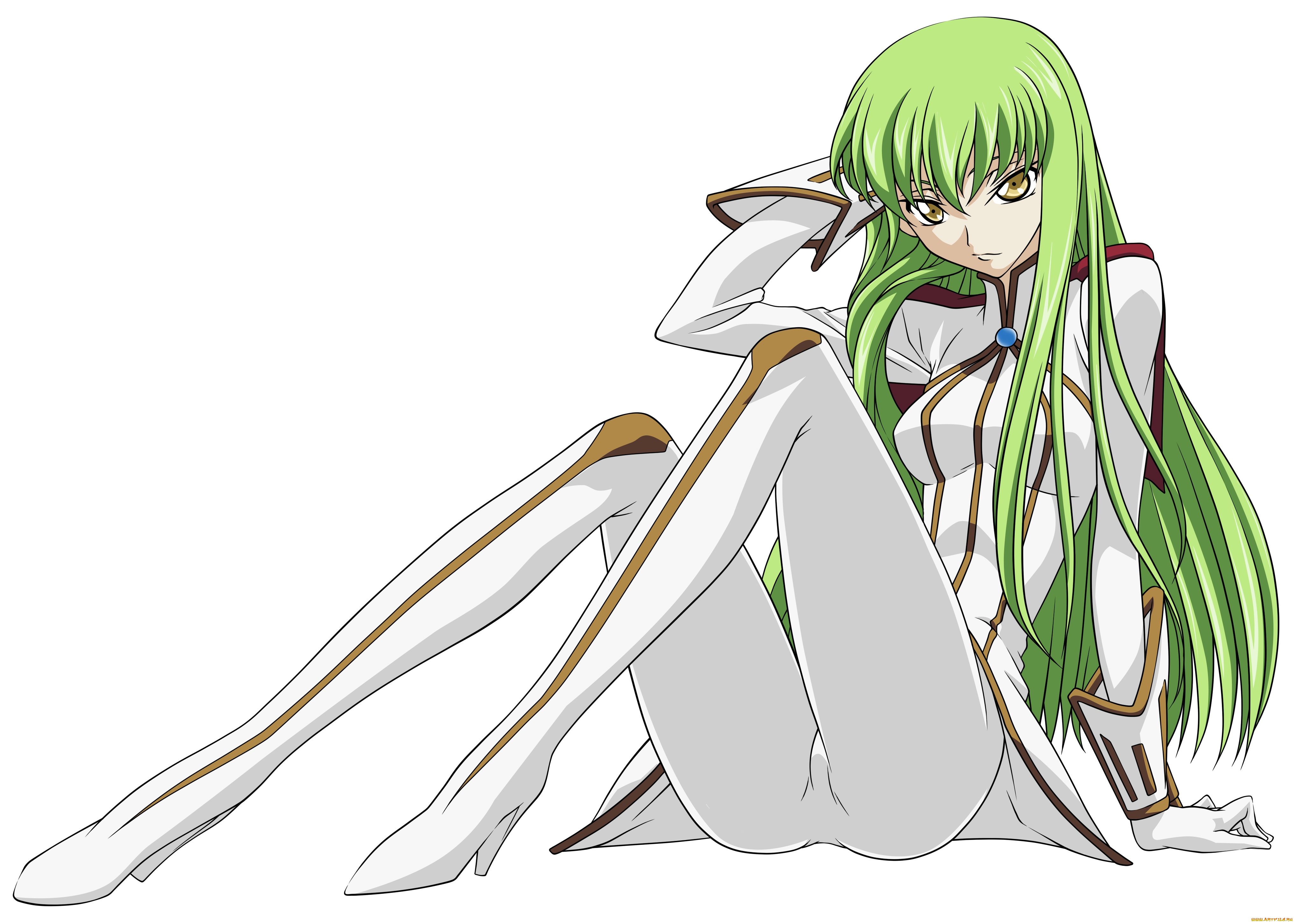 аниме, code, geass, фон, взгляд, девушка