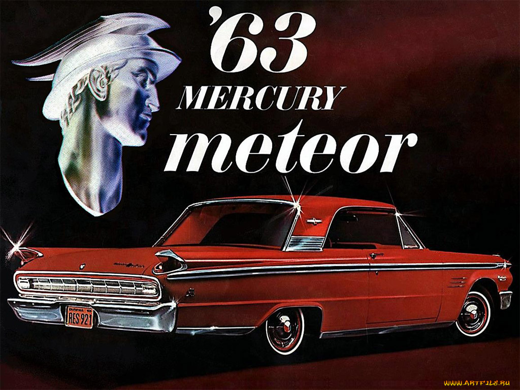 1963, mercury, meteor, автомобили