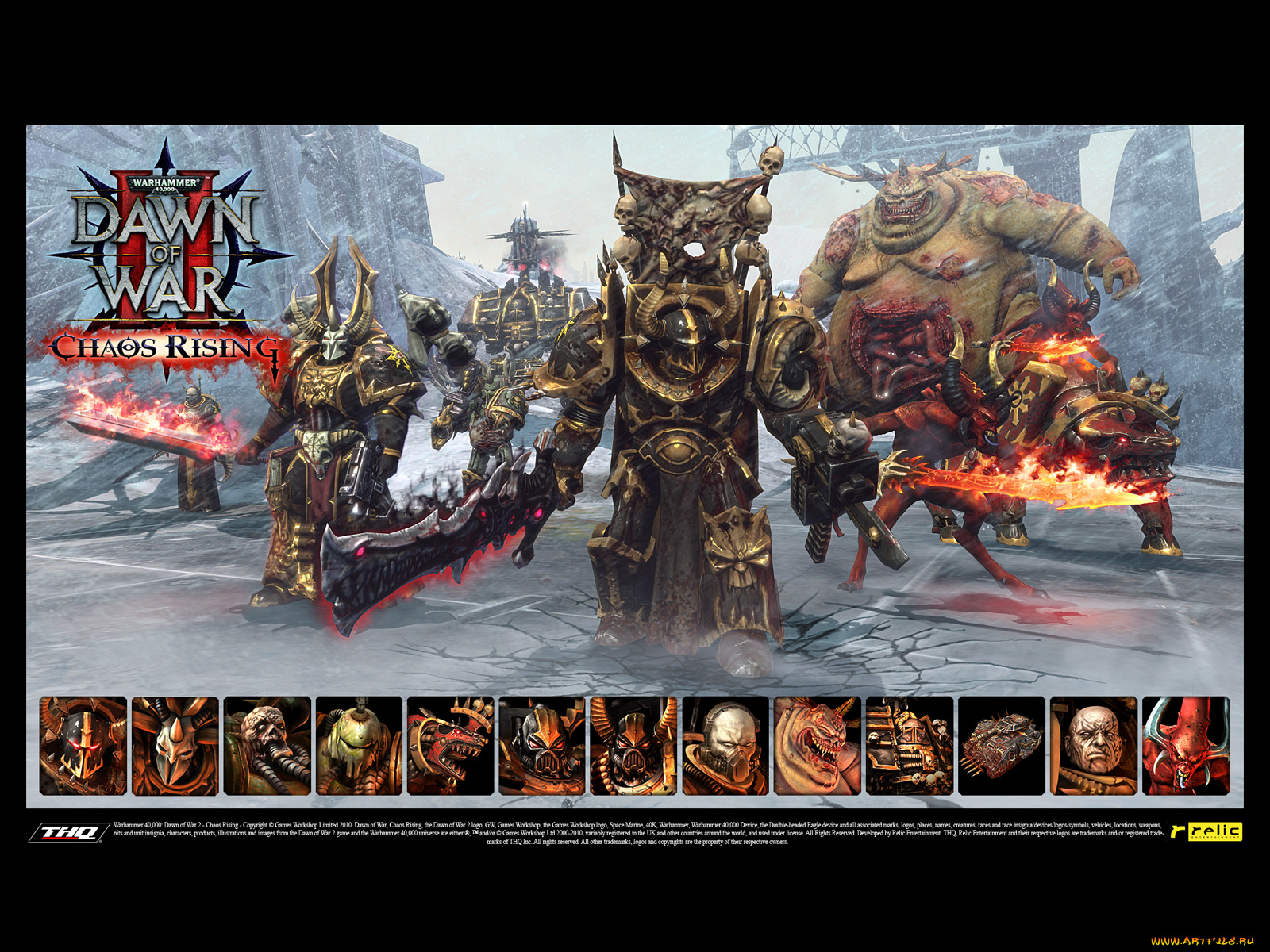 warhammer, 40, 000, dawn, of, war, ii, chaos, rising, видео, игры