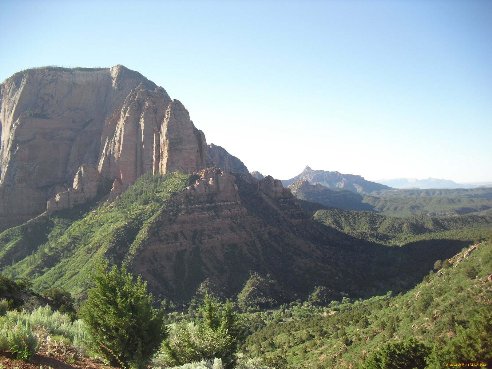 природа, горы, national, park, zion