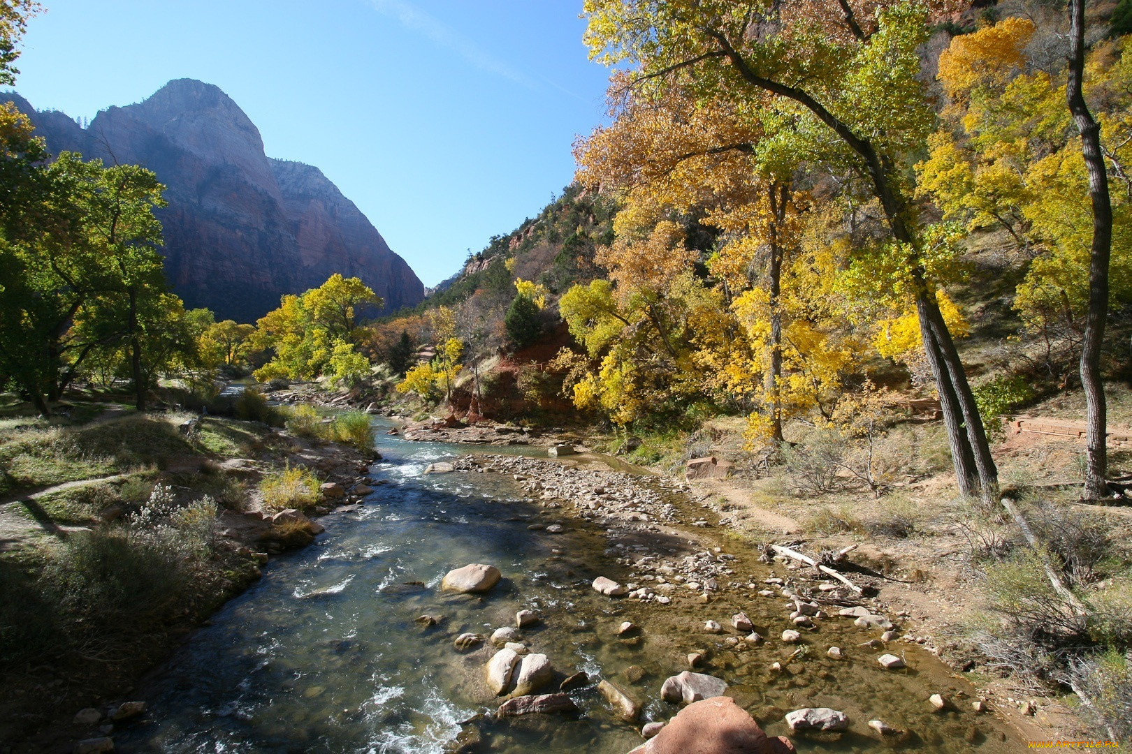 природа, реки, озера, zion, national, park