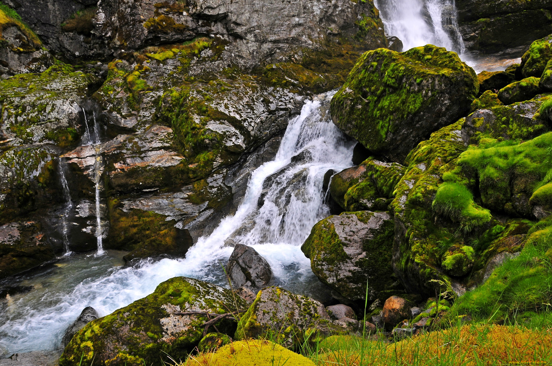 норвегия, jostedalsbreen, national, park, природа, водопады, горы, водопад