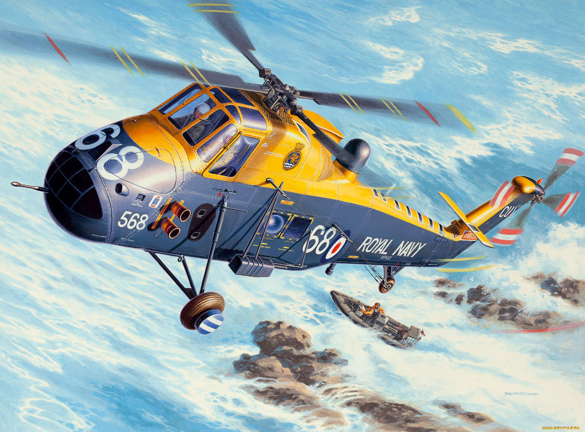 westland, wessex, авиация, 3д, рисованые, graphic, британский, многоцелевой, вертолёт