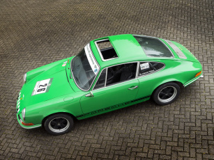 Картинка автомобили porsche 911 2-2 s-t coupe зеленый