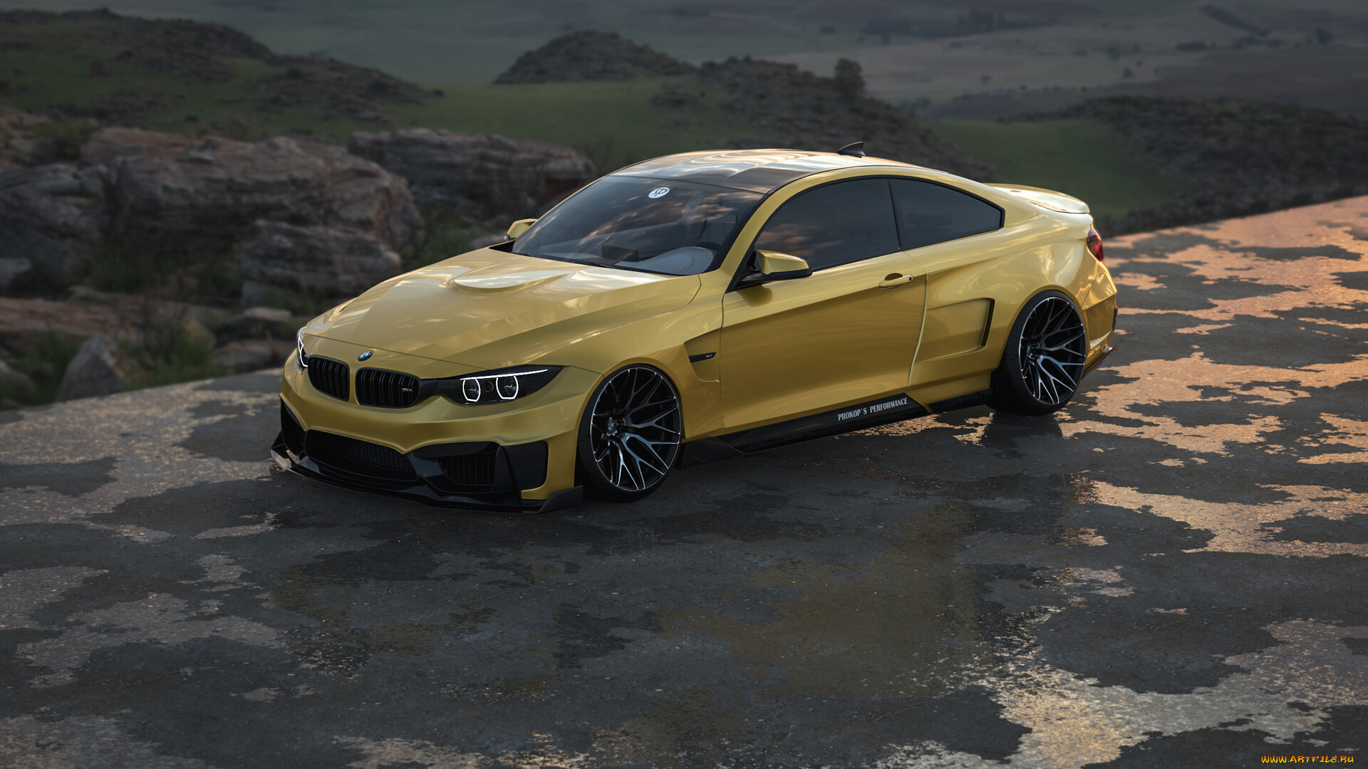 автомобили, виртуальный, тюнинг, bmw, m4, performance, germany, monster