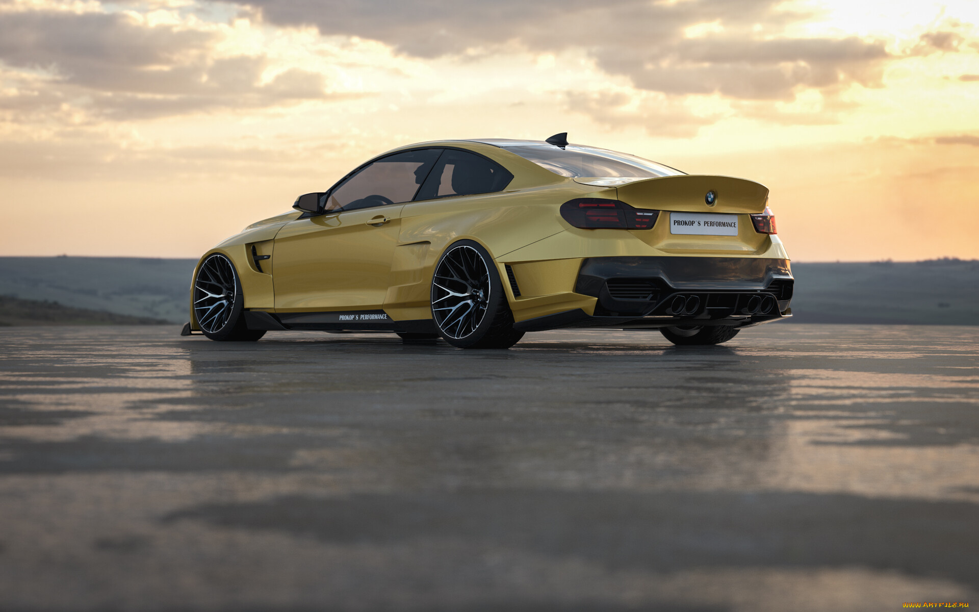 автомобили, виртуальный, тюнинг, bmw, m4, performance, germany, monster