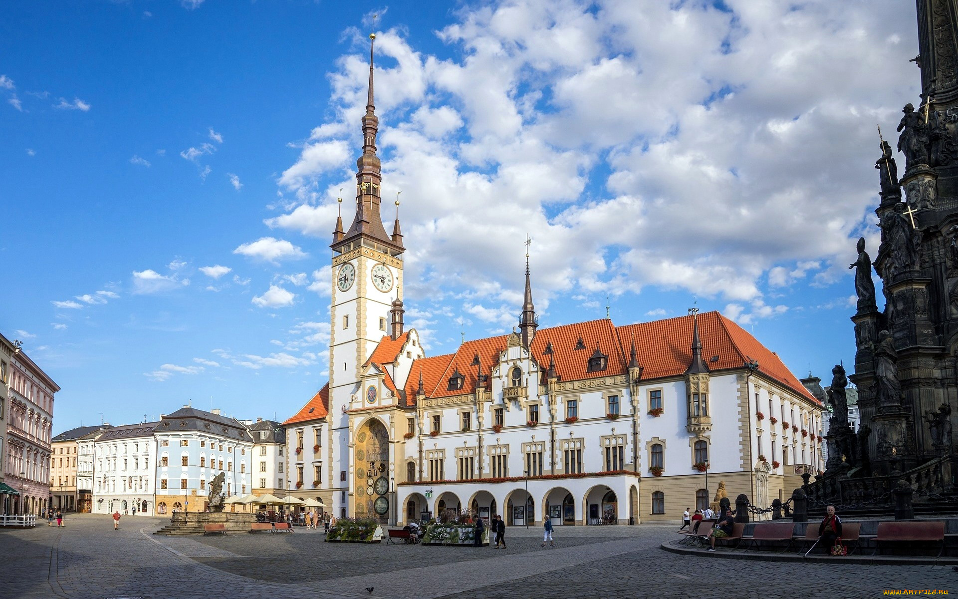 town, hall, olomouc, czechia, города, -, улицы, , площади, , набережные, town, hall