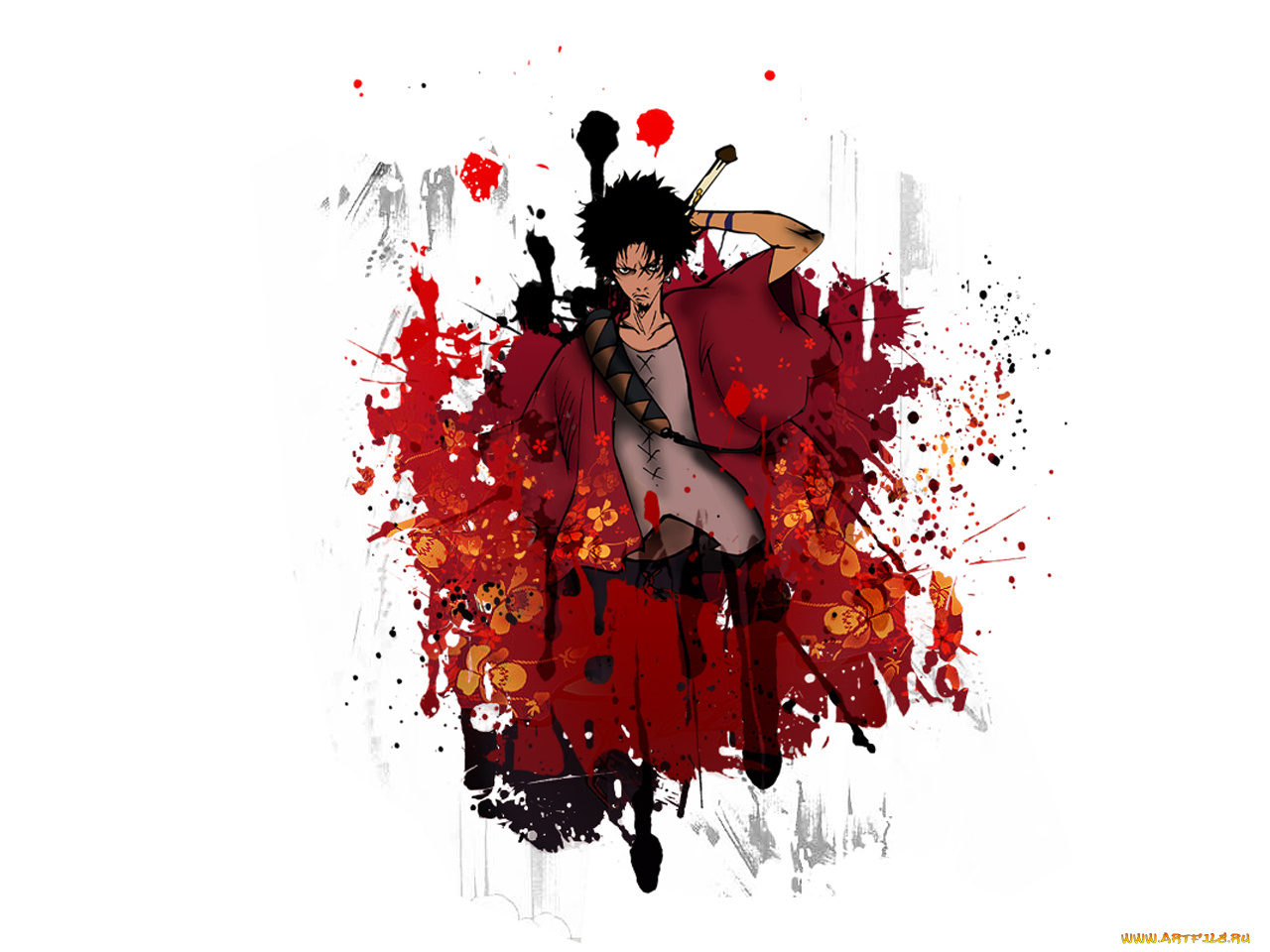 аниме, samurai, champloo