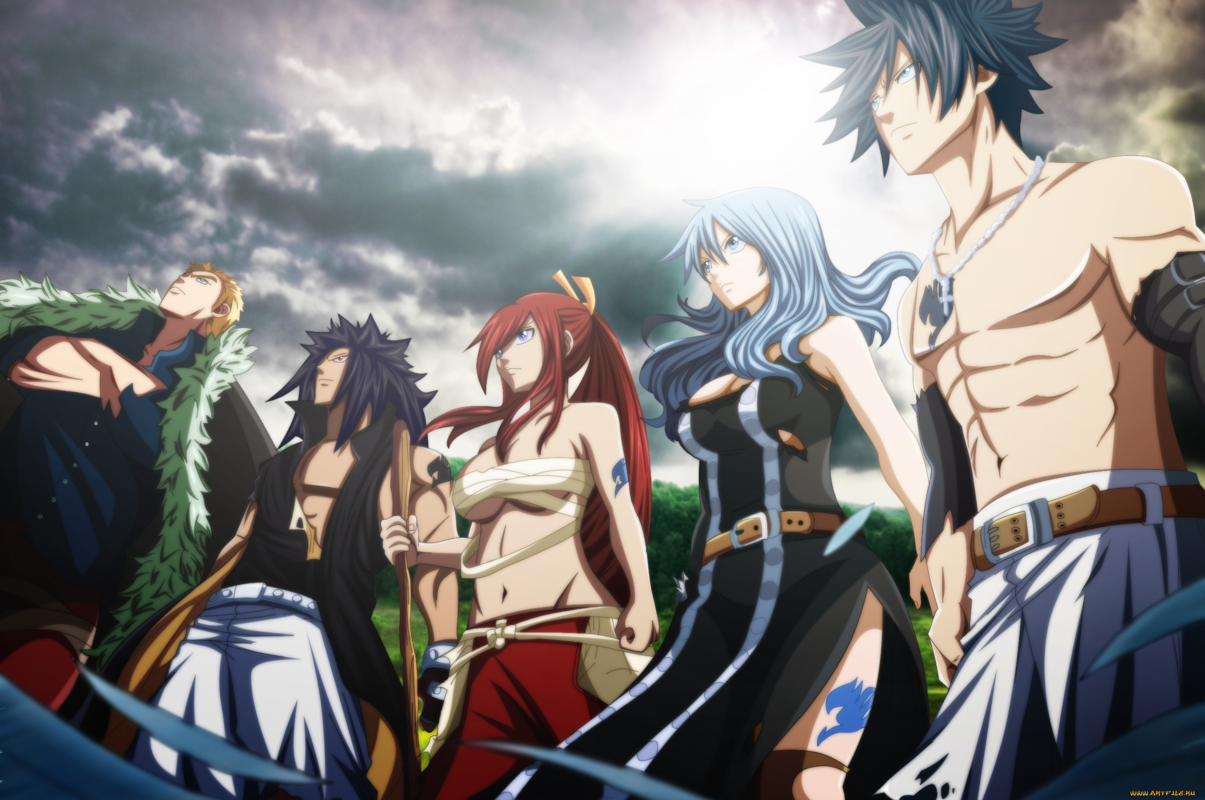 аниме, fairy, tail, fairy, tail, хвост, феи