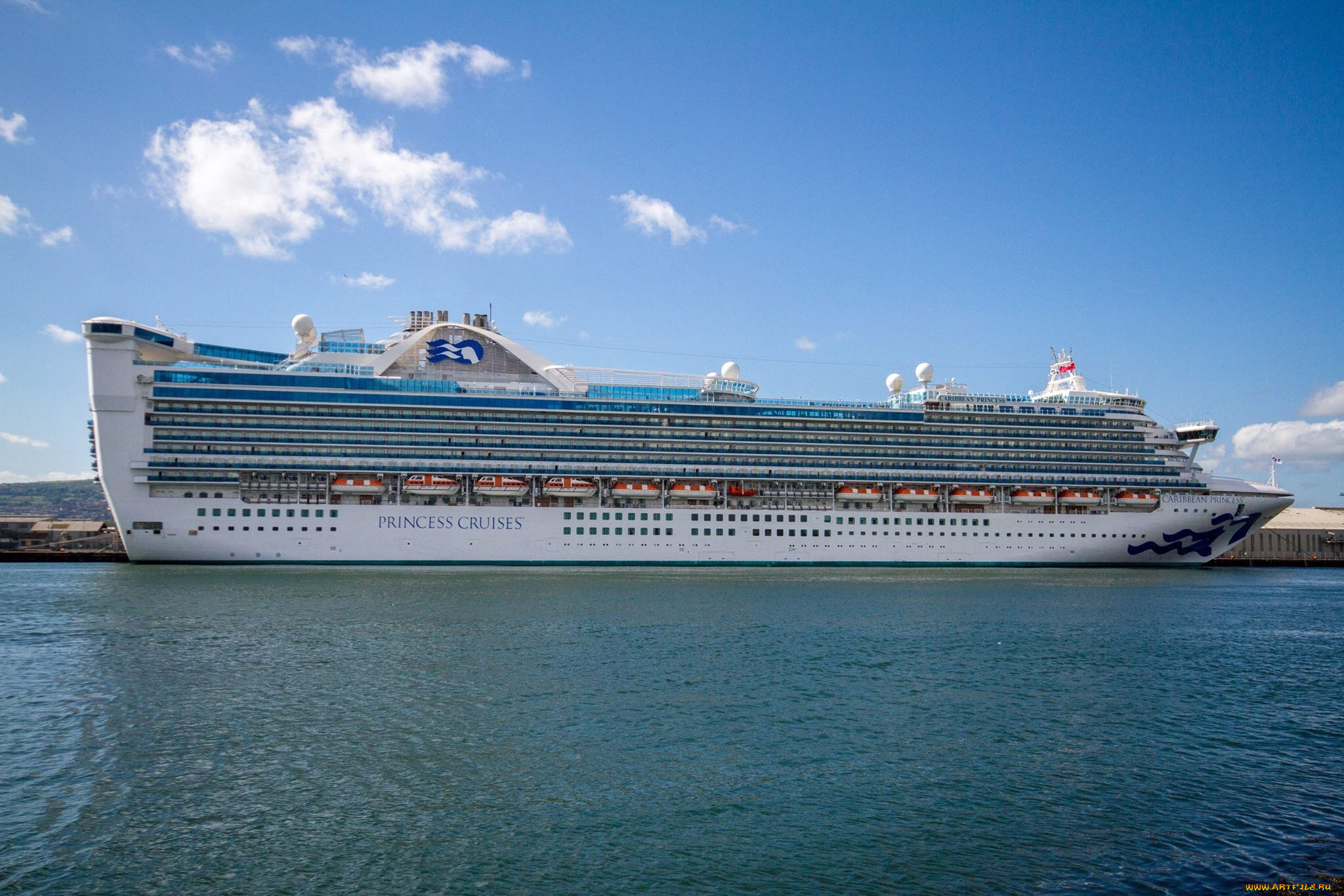 caribbean, princess, корабли, лайнеры, круиз, лайнер