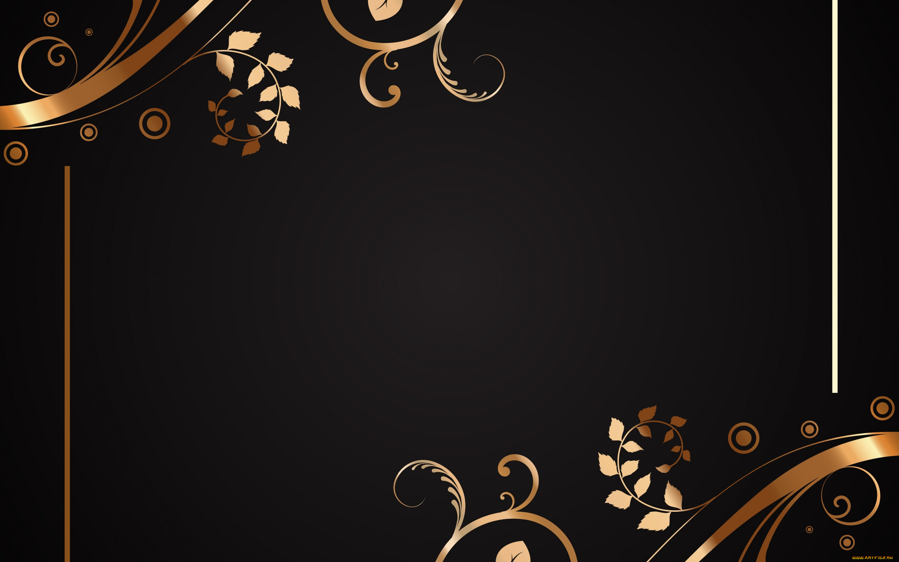 векторная, графика, графика, , graphics, floral, black, gold, текстура, узор