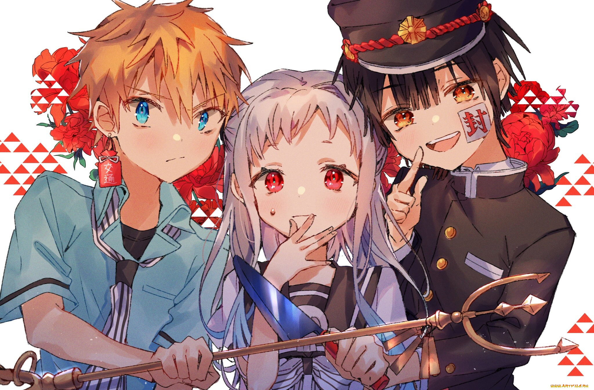 аниме, jibaku, shounen, hanako-kun, jibaku, shounen, hanako, kun