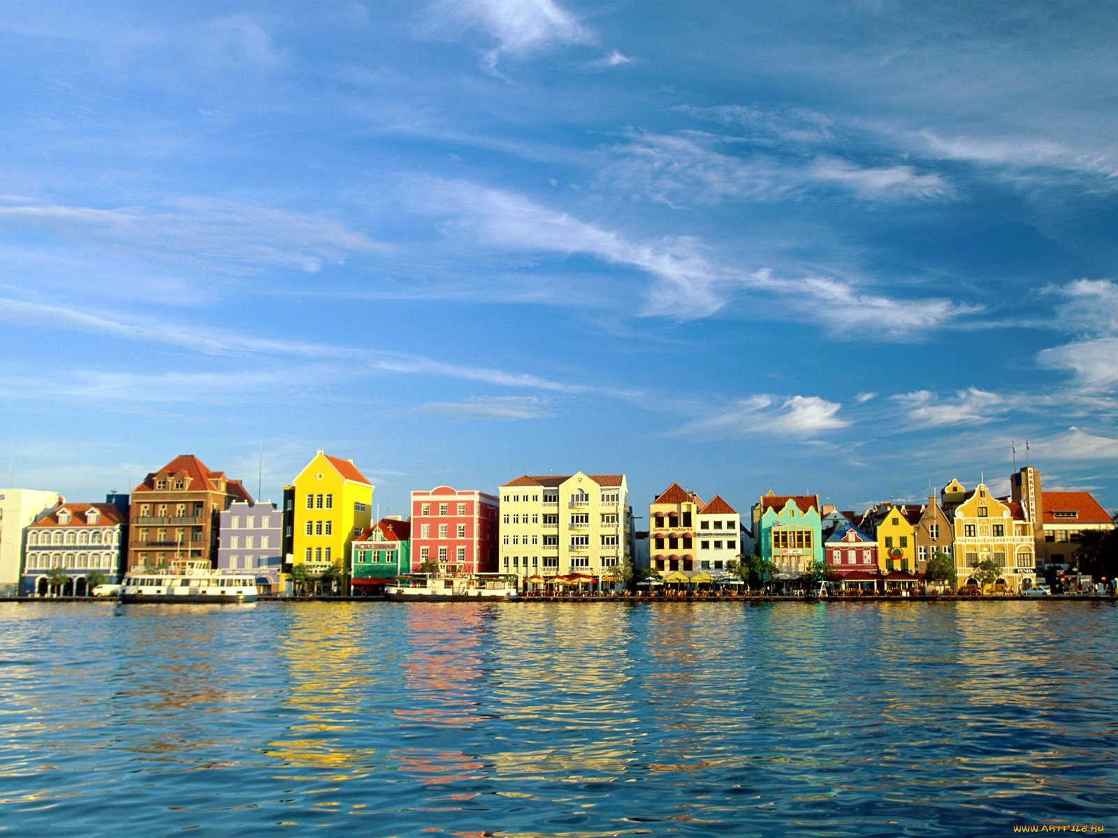 city, afloat, handelskade, willemstad, curacao, города, панорамы