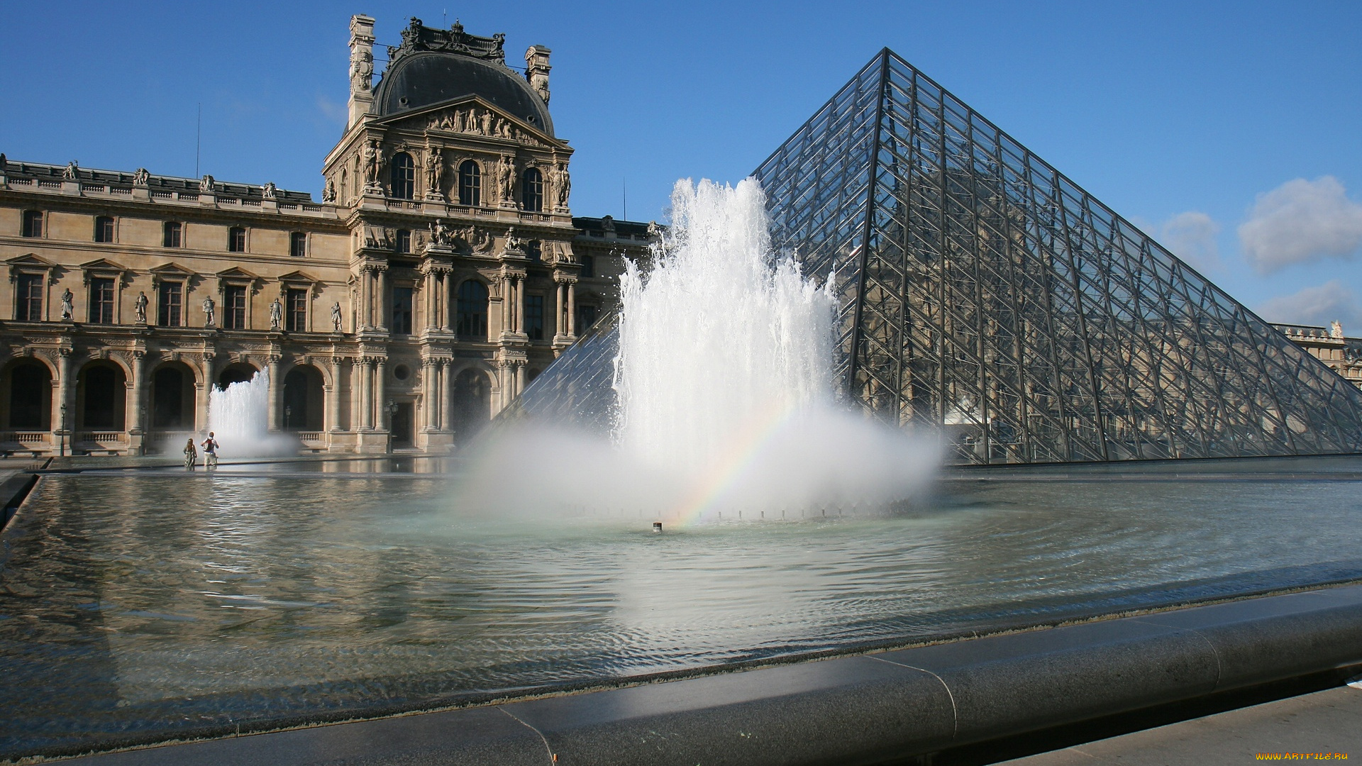 the, louvre, города, париж, франция