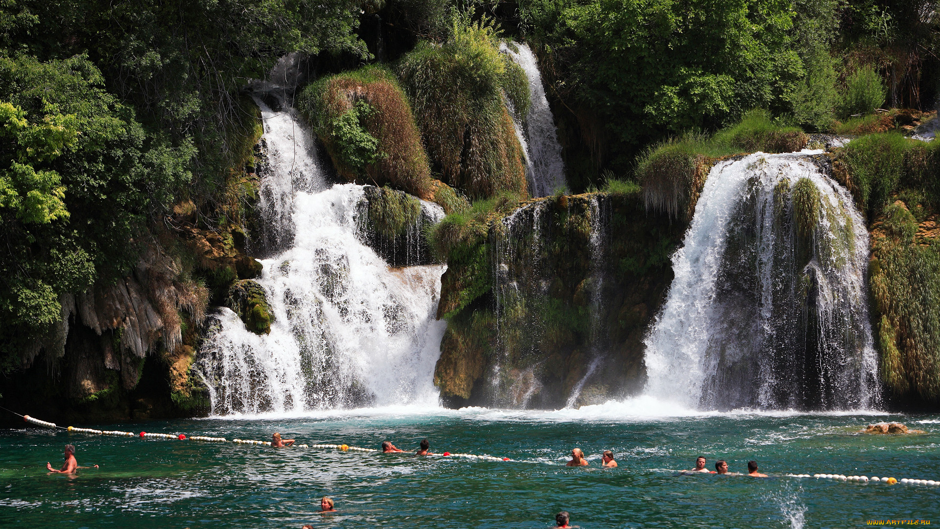 krka, national, park, croatia, природа, водопады