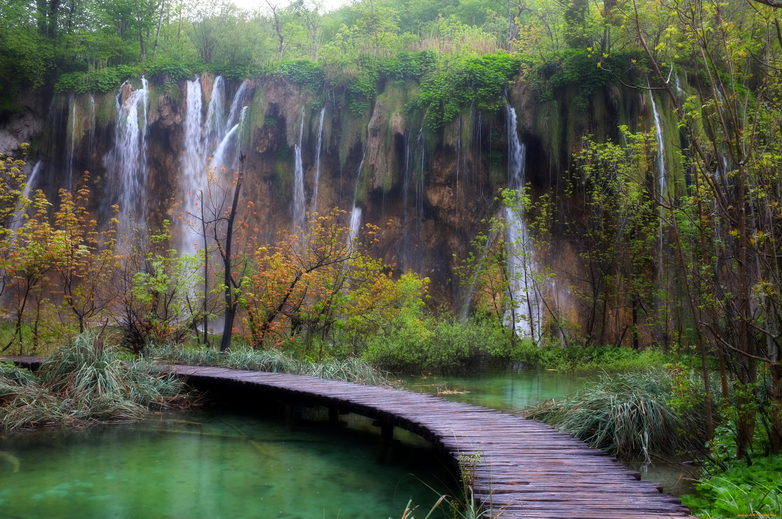 plitvice, lakes, national, park, хорватия, природа, водопады, водопад