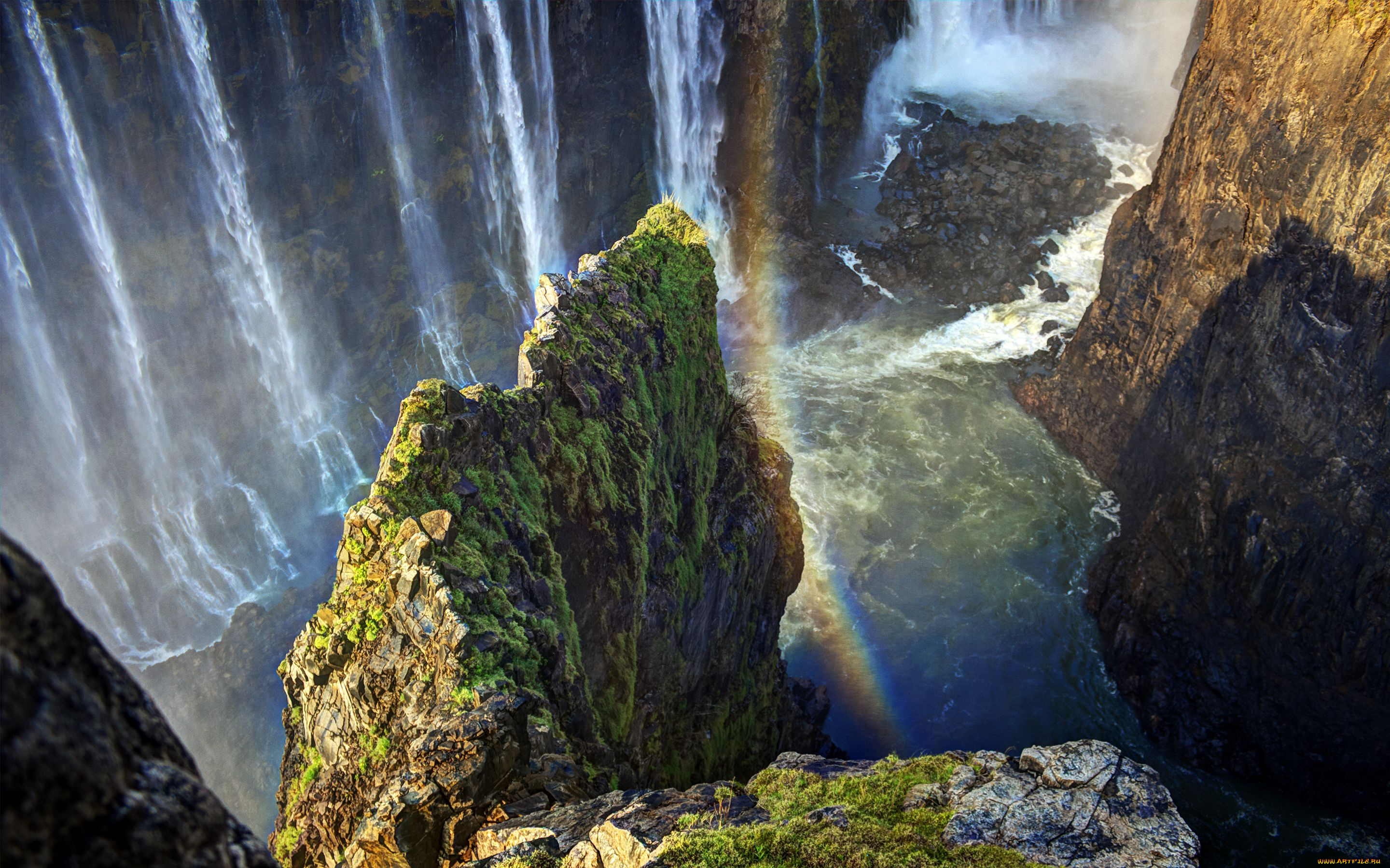 victoria, falls, zimbabwe, природа, водопады