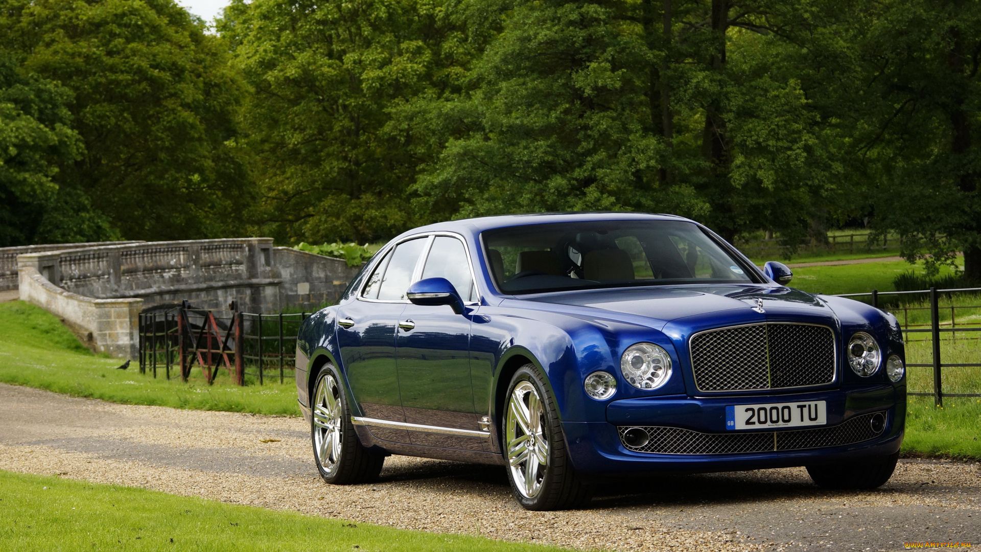 2013, bentley, mulsanne, автомобили, парк, дорога