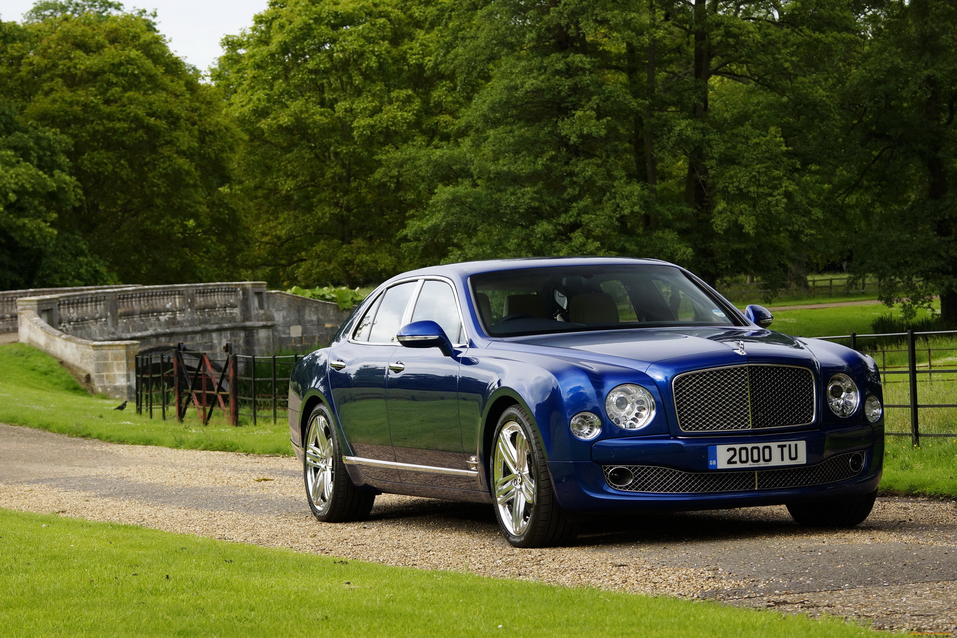 2013, bentley, mulsanne, автомобили, парк, дорога