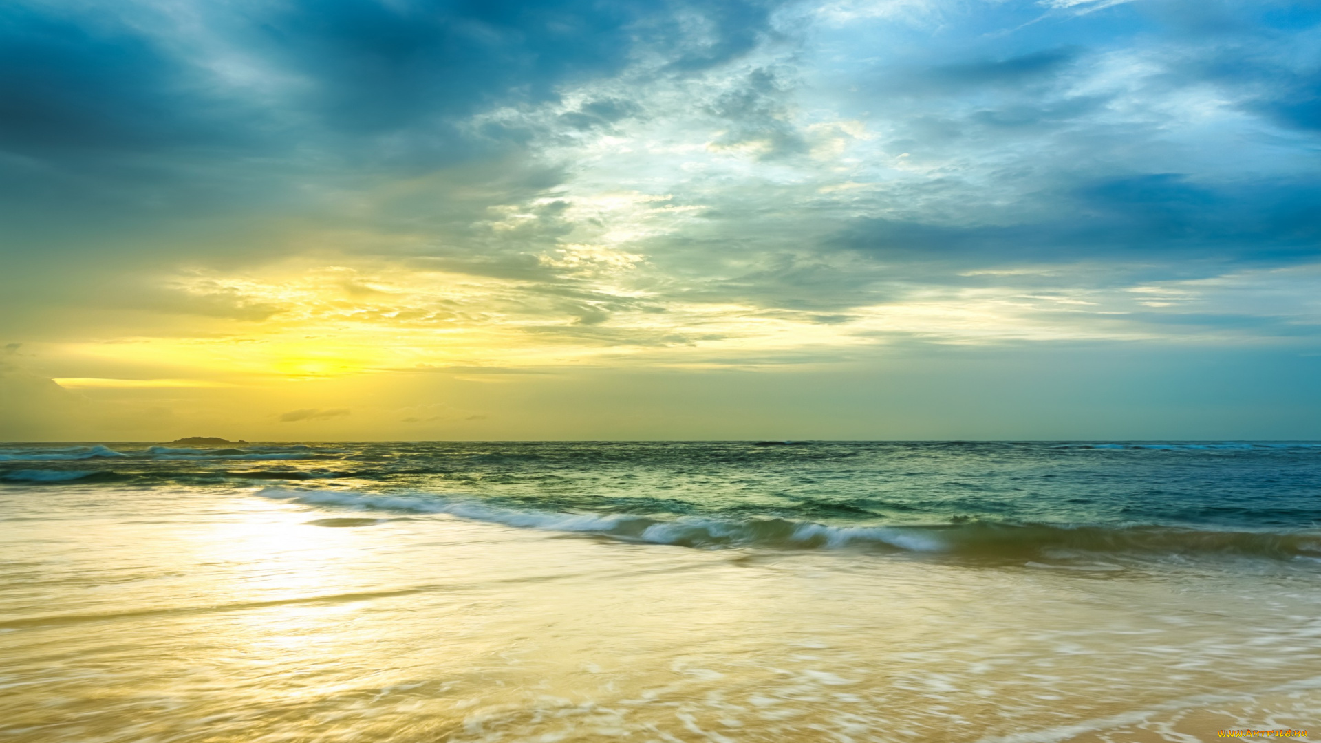 природа, восходы, закаты, закат, море, sand, wave, sunset, sea, beach