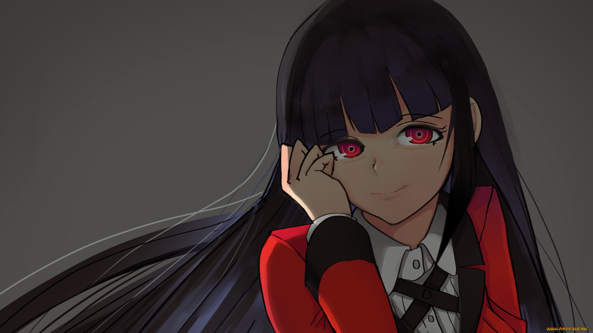 аниме, kakegurui, девушка