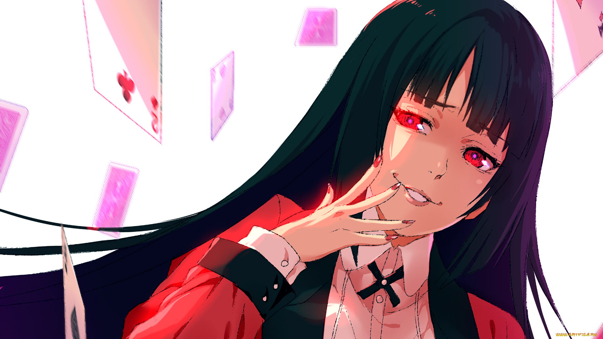 аниме, kakegurui, девушка