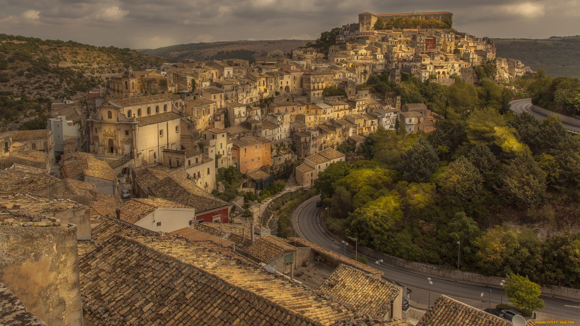 ragusa, города, -, панорамы, простор