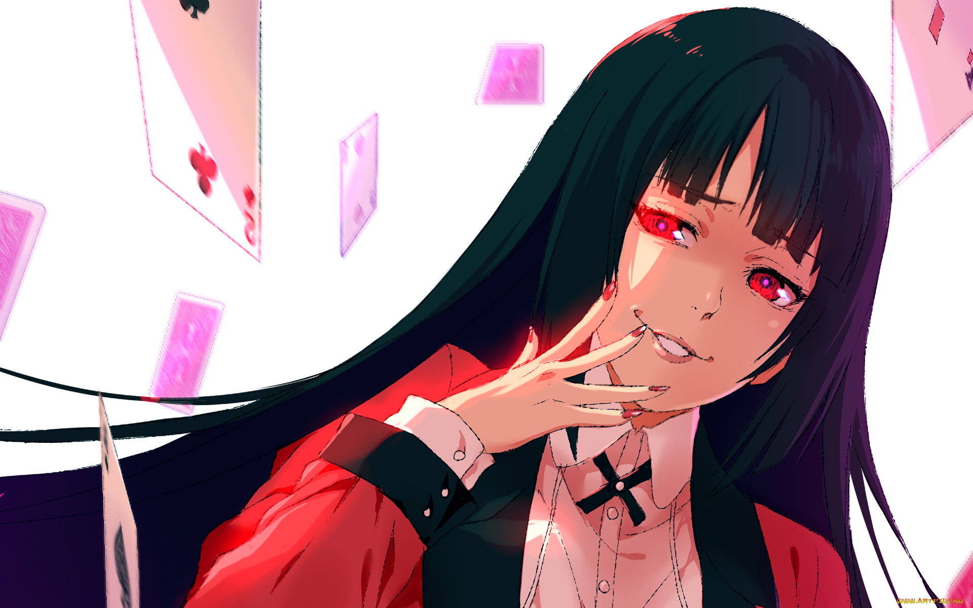 аниме, kakegurui, девушка