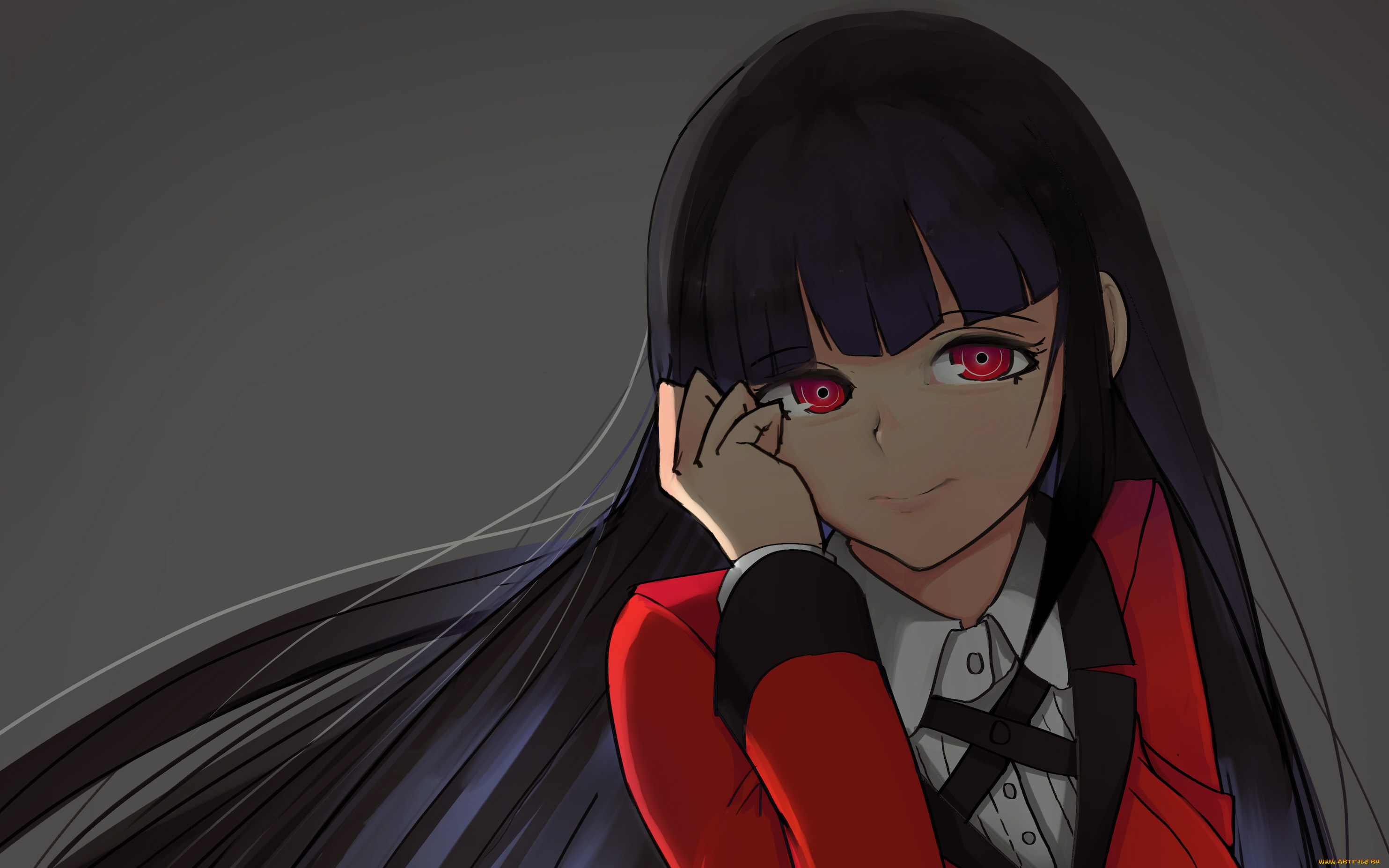 аниме, kakegurui, девушка