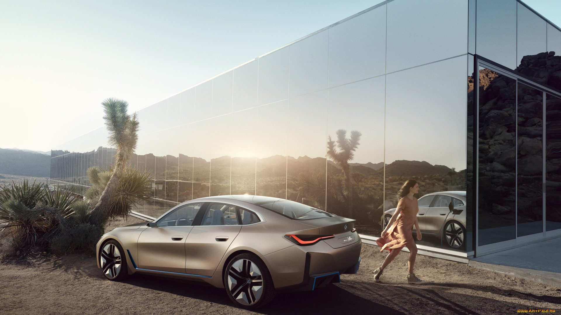 2021, bmw, i4, автомобили, bmw, здание, i4, 2021, седан