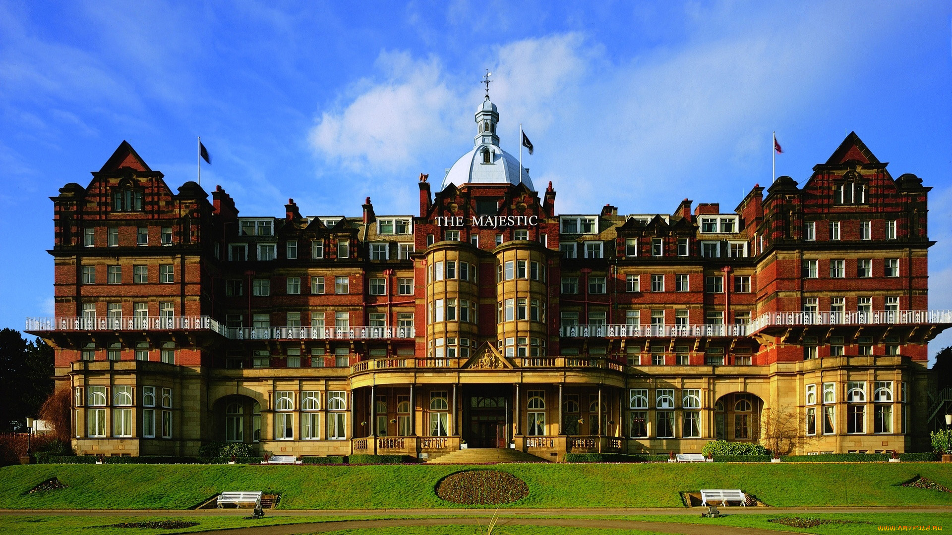the, majestic, hotel, north, yorkshire, england, города, -, здания, , дома, the, majestic, hotel, north, yorkshire
